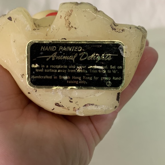 1970 Vintage animal delight and painted sad puppy candle , never burned - Picture 3 of 4